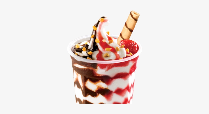 Sundae Napolitano - Milk Shake De Napolitano, transparent png