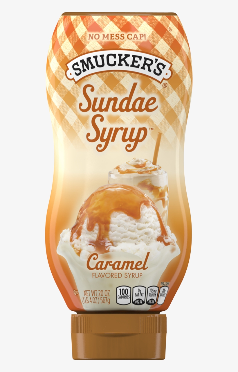 Sundae Syrup™ Caramel Flavored Syrup - Smucker's Sundae Syrup, transparent png