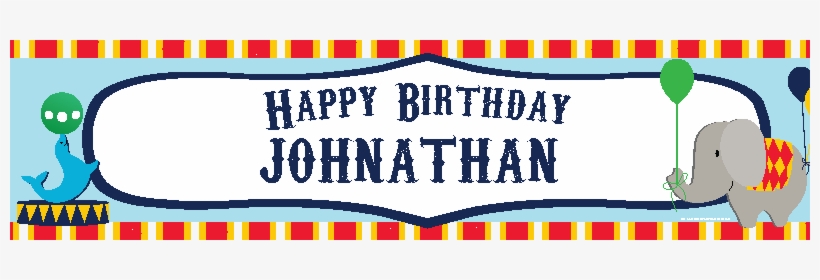 Circus Themed Birthday Banner - My Whole Heart Notecard At Thegardengates.com, transparent png