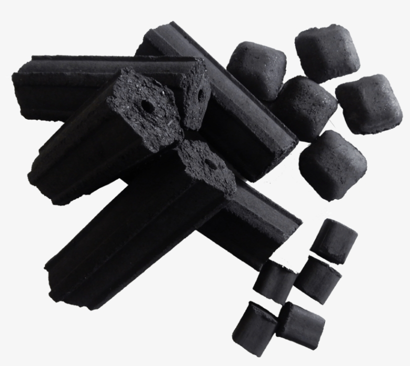 Hexagonal Charcoal Briquettes - Charcoal Png, transparent png