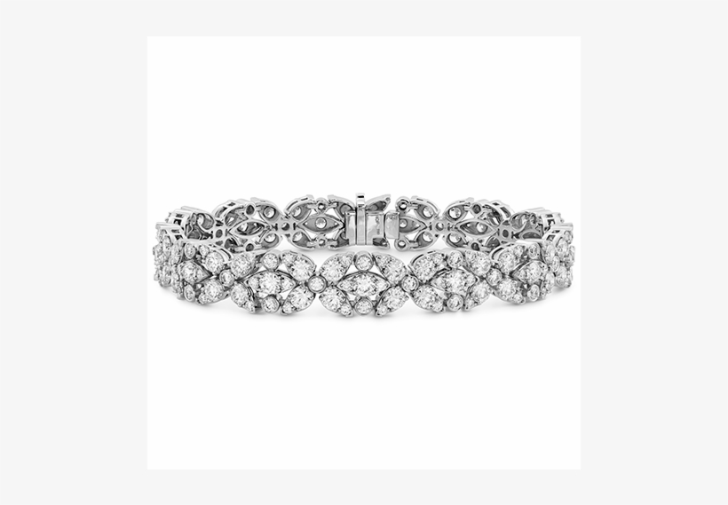 Aerial Double Row Diamond Bracelet - Diamond, transparent png