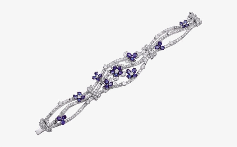 Oval Shaped Sapphire And Diamond Bracelet - Bracelet, transparent png