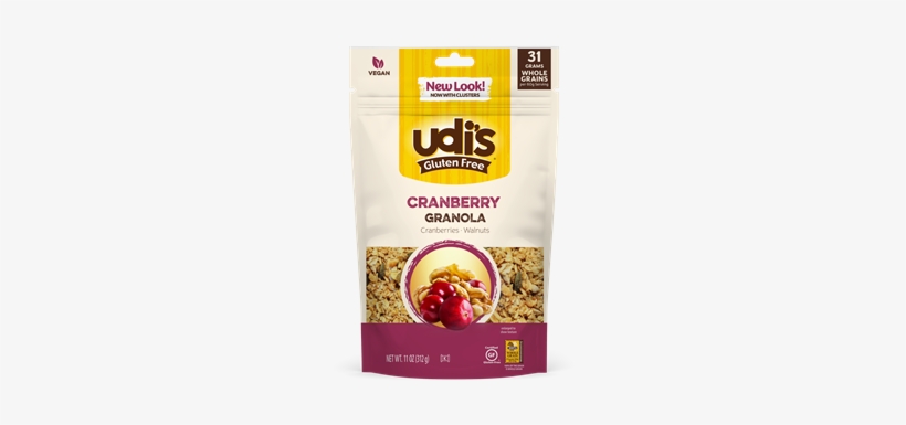 Gluten Free Cranberry Granola - Udi's Gluten Free Uncured Pepperoni Pizza 20.2 Oz., transparent png
