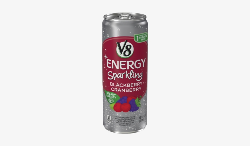 Sparkling Blackberry Cranberry - V8 + Energy Beverage, Blackberry Cranberry - 12 Fl, transparent png