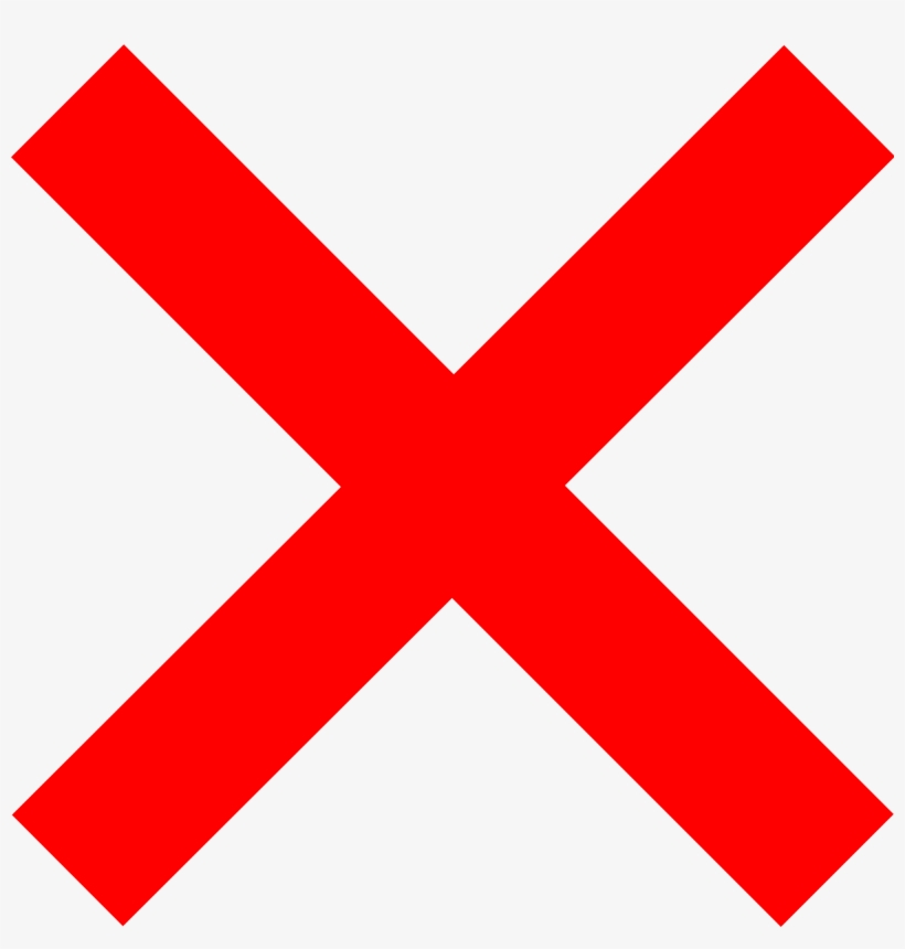 Red-x - Red X, transparent png