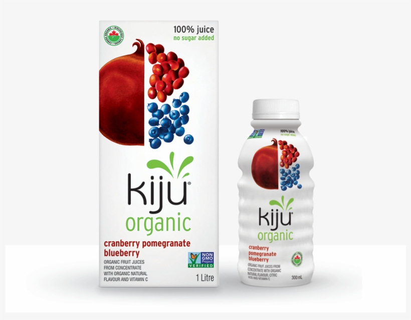 Organic Cranberry Pomegranate Blueberry Juice - Kiju - Organic Pomegranate Cherry, 1l, transparent png