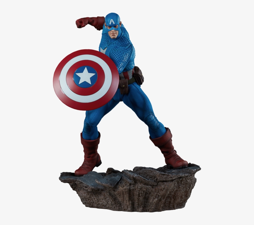 Captain America Statue - Captain America, transparent png