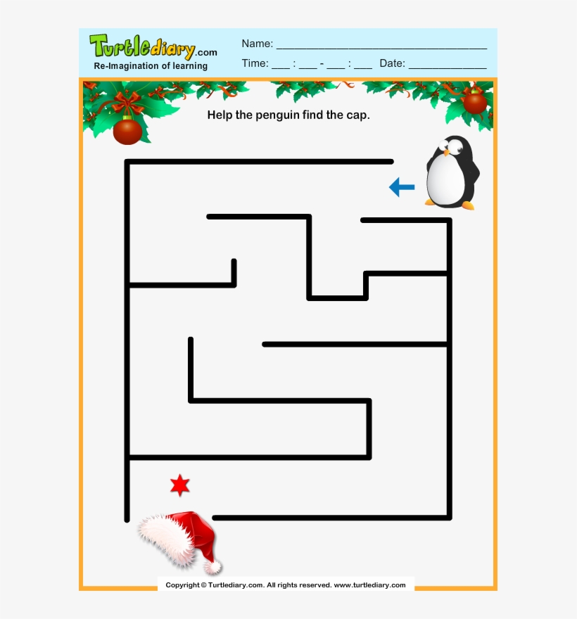 Christmas Maze - Turtle Diary, transparent png