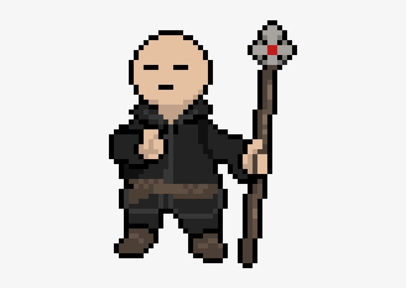 Monk - Pixel Art, transparent png
