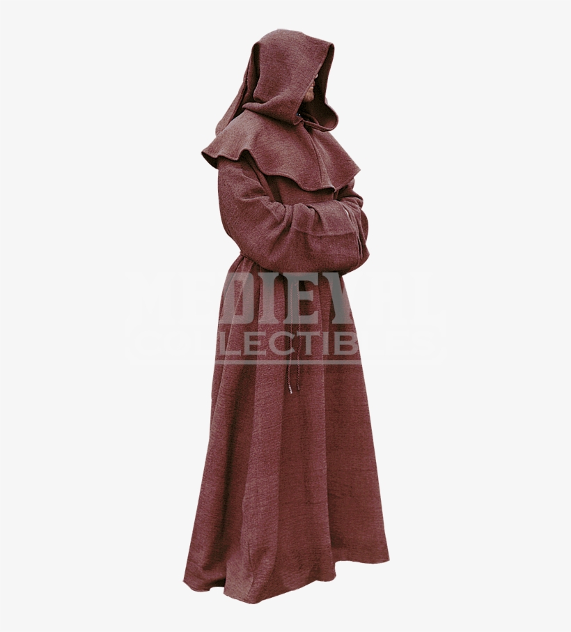 Ans Inc. Medieval Monks Robe & Hood Set - Larp, transparent png