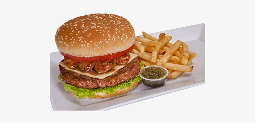 Combo Patagonia - Hamburguesa Con Papitas Png, transparent png
