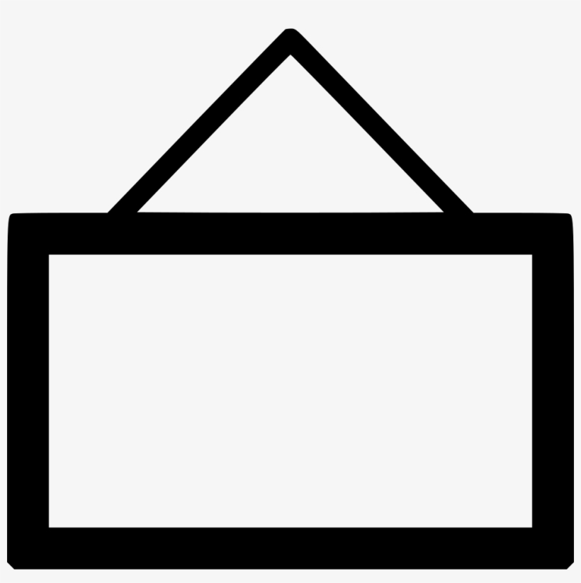 Hanging Board Sign Shop Empty Comments - Hanging Sigh Clip Art, transparent png