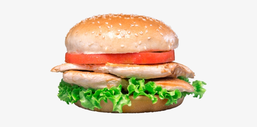 Hamburguesa Doble Pechuga - Hamburguesa De Pechuga De Pollo, transparent png