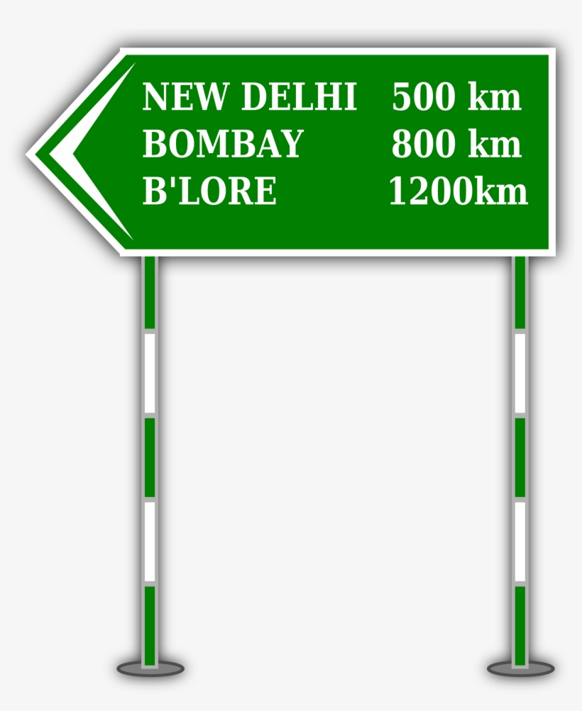 Big Image - Direction Sign Board, transparent png