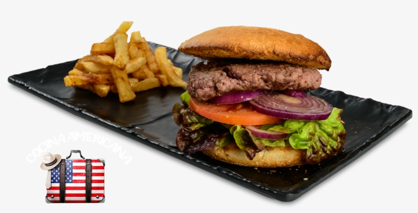 Hamburguesa Casera De Pan Recién Horneado, Carne 100% - French Fries, transparent png