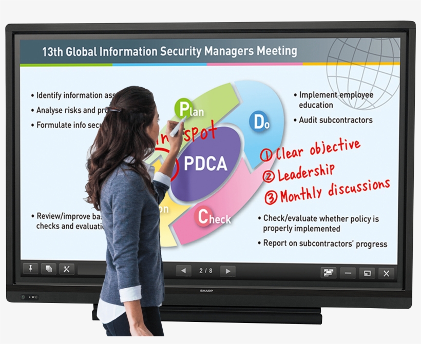 Aquos Board Demo Or Quote - Sharp Pn-l603b, transparent png