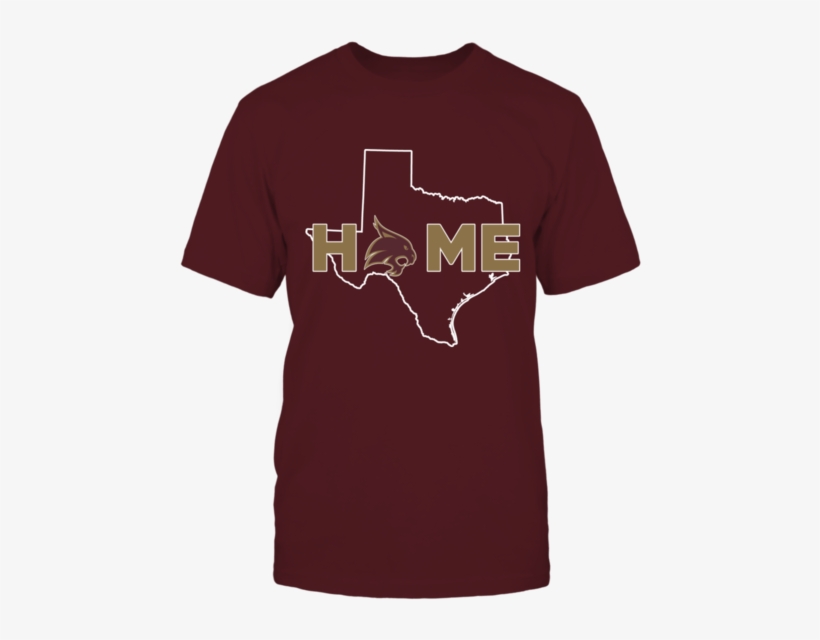 Home With State Outline Texas State Bobcats Shirt - Camiseta Lebron James Nike, transparent png