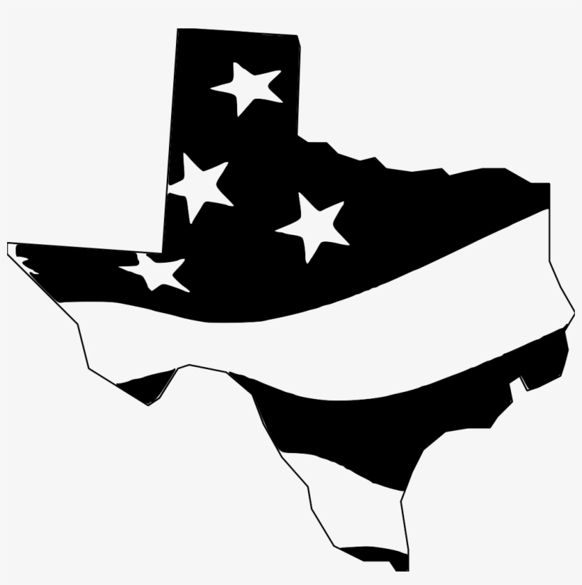 Amazin Tumbler Image Gallery For Cusyom Designs - Texas State Flag Black And White, transparent png