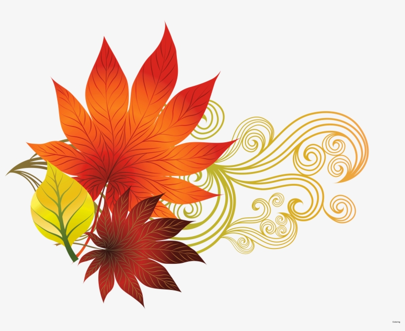 Clipart Fall Border Design - Fall Clipart, transparent png