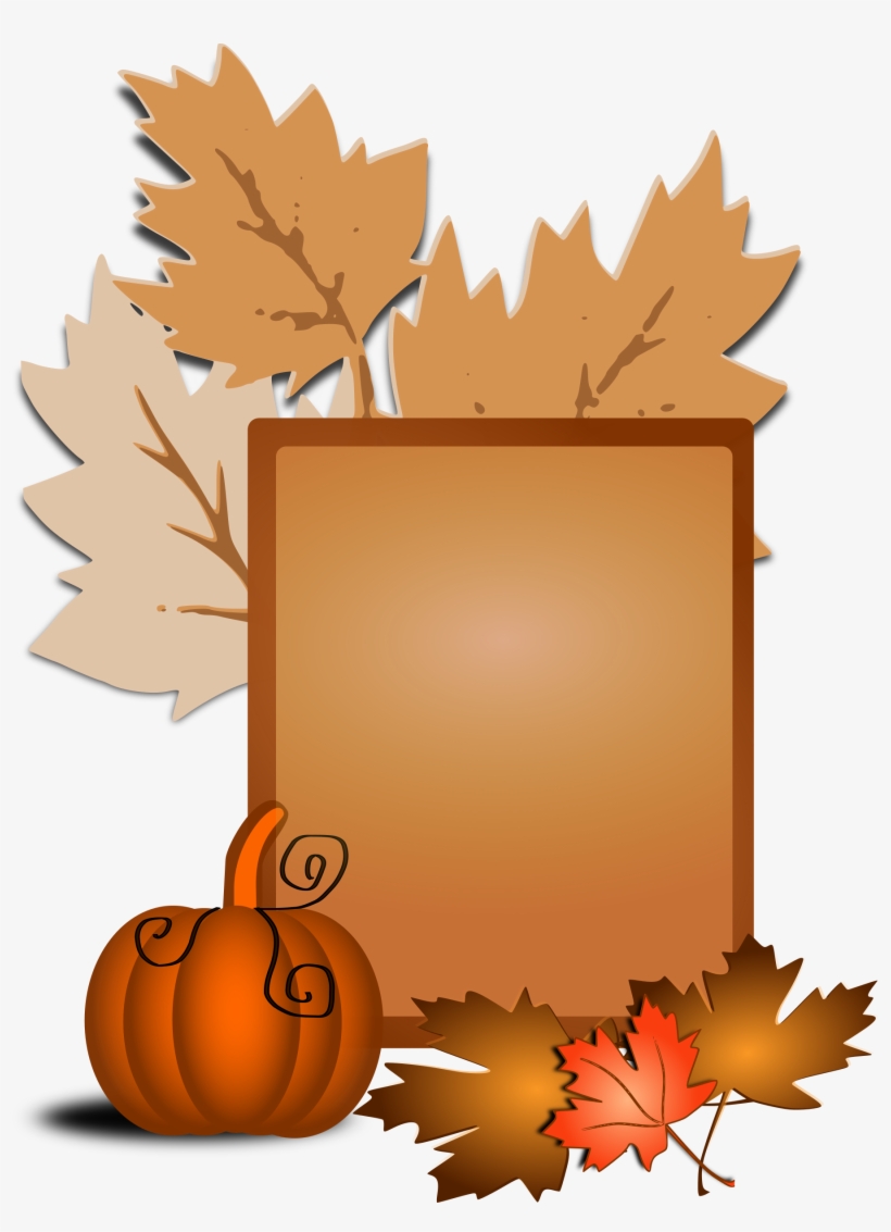 Autumn Border Clip Art - Fall Break No School, transparent png