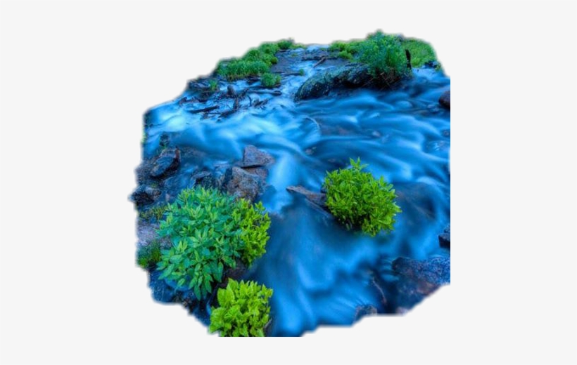 Sticker Water Stream River Plants Rocks Freetoedit - Rocky Mountain National Park, transparent png