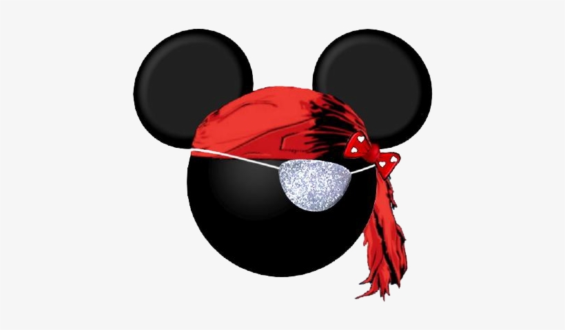 Minnie Mouse Pirate Clipart Mickey Head, Mickey Mouse - Mickey Mouse Pirate Head Template, transparent png