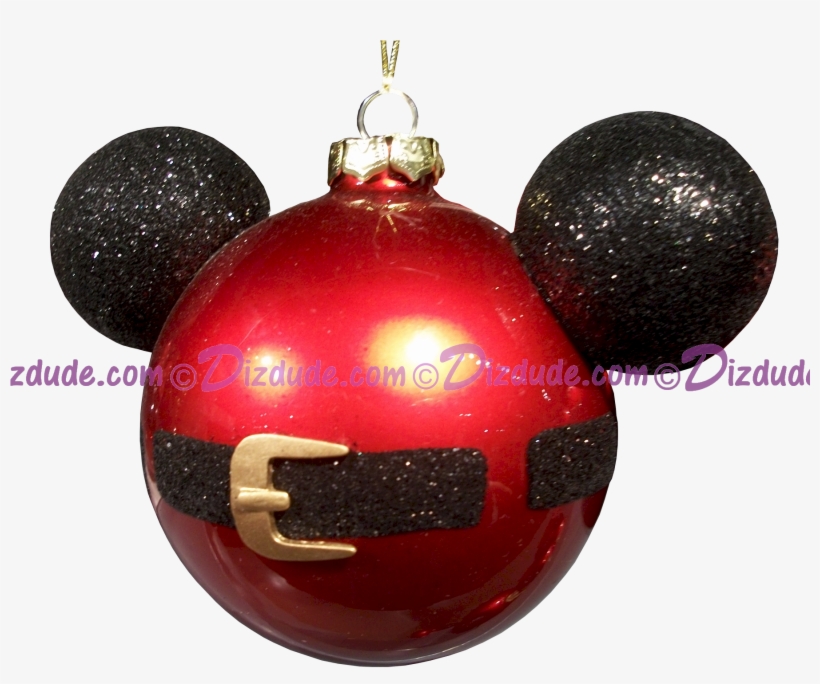 Disney Mickey Mouse Ears Santa Jacket Christmas Tree - Mickey Mouse Santa Ornaments, transparent png