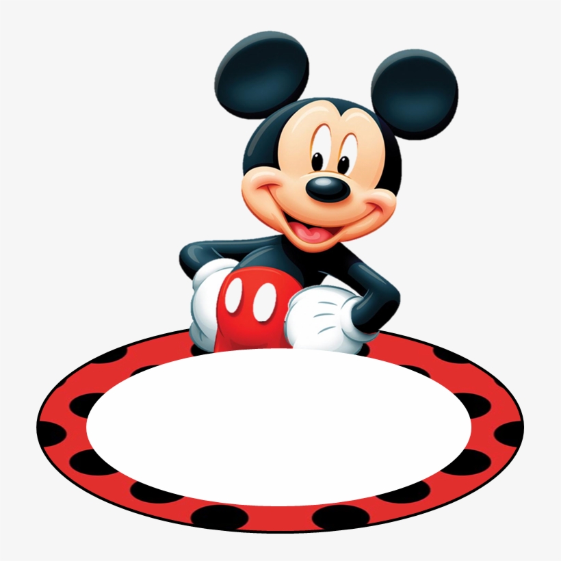 Lollipop Clipart Mickey Mouse Ear - Mickey Mouse Name Tag, transparent png