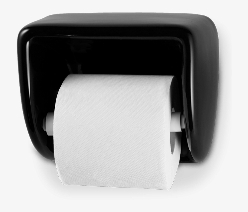Black Toilet Paper Dispenser - Toilet Paper, transparent png