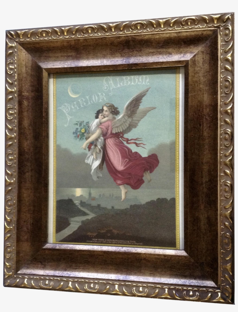 1875 Victorian Parlor Album Art Print First Page On - Picture Frame, transparent png