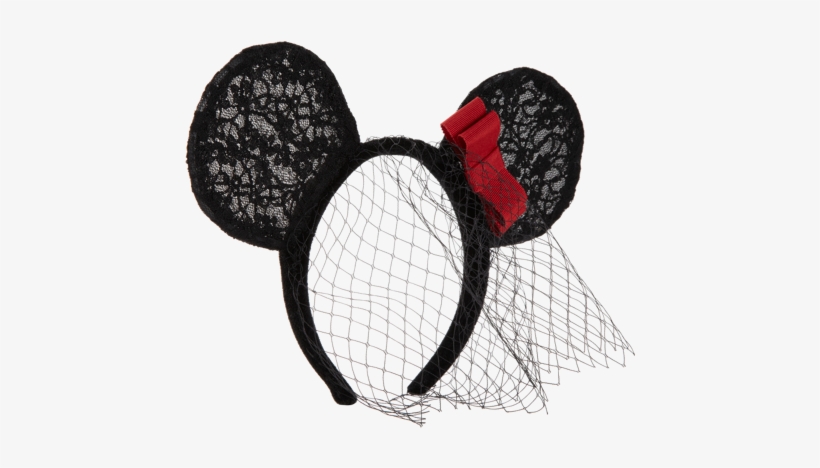Disney® Electric Holiday Mickey Mouse® Ears With Veil - Lingerie Top, transparent png
