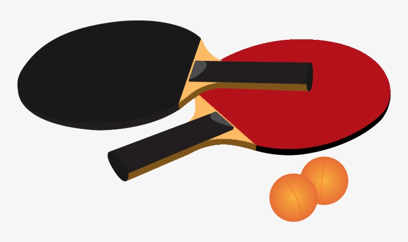 Table Tennis Racket And Ball Png Photo - Table Tennis Clip Art, transparent png