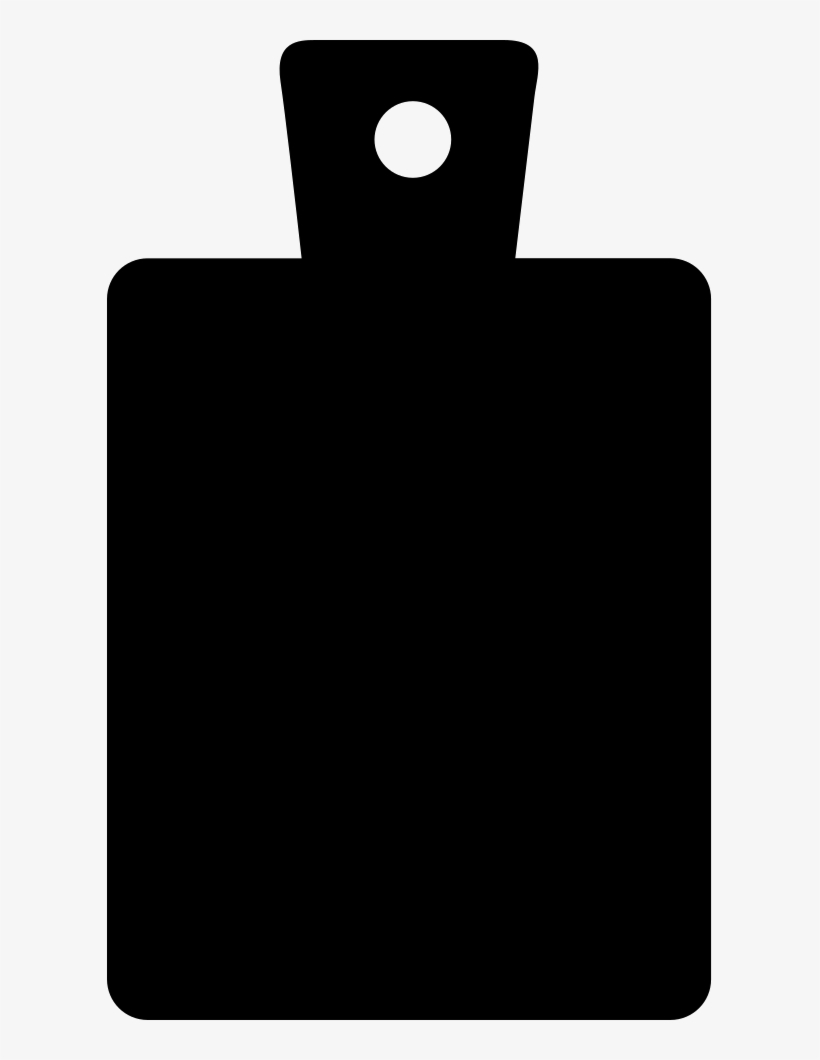 Cutting Board Black Rectangular Silhouette Of The Tool - Cutting Board