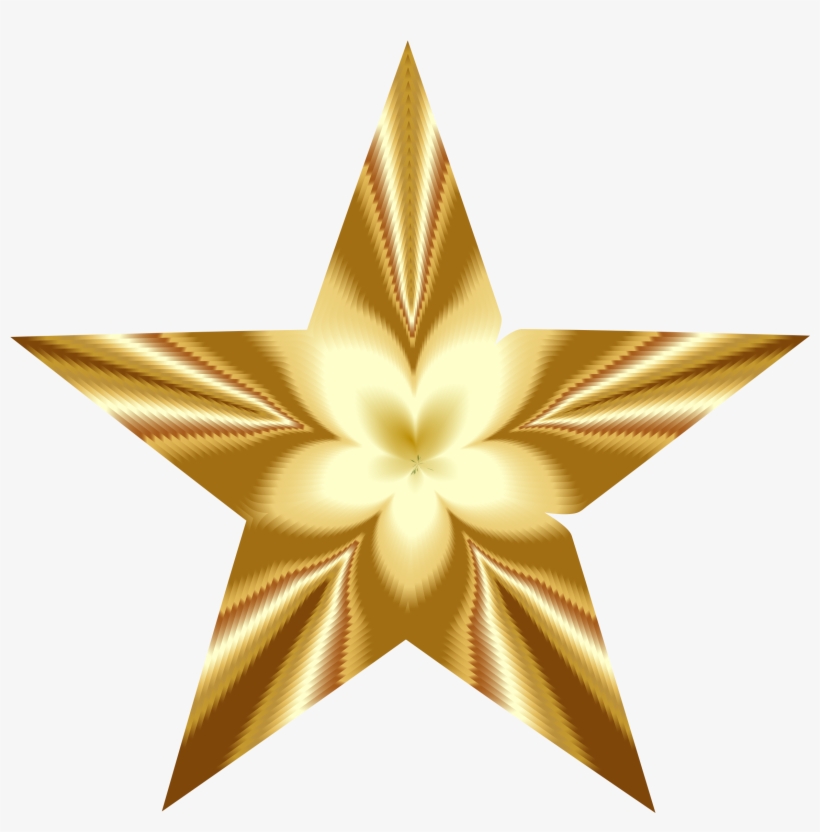 This Free Icons Png Design Of Golden Star Blossom, transparent png