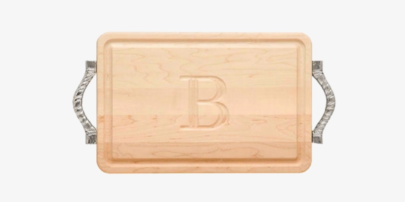Rectangular Maple Carved Cutting Board With Handle - Plywood, transparent png