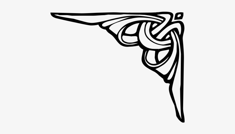 Corner - Corner Clipart Black And White Png, transparent png