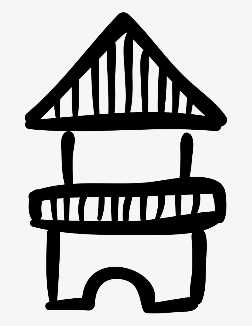 Castle Tower Toy Building - Ícones Brinquedo Png, transparent png