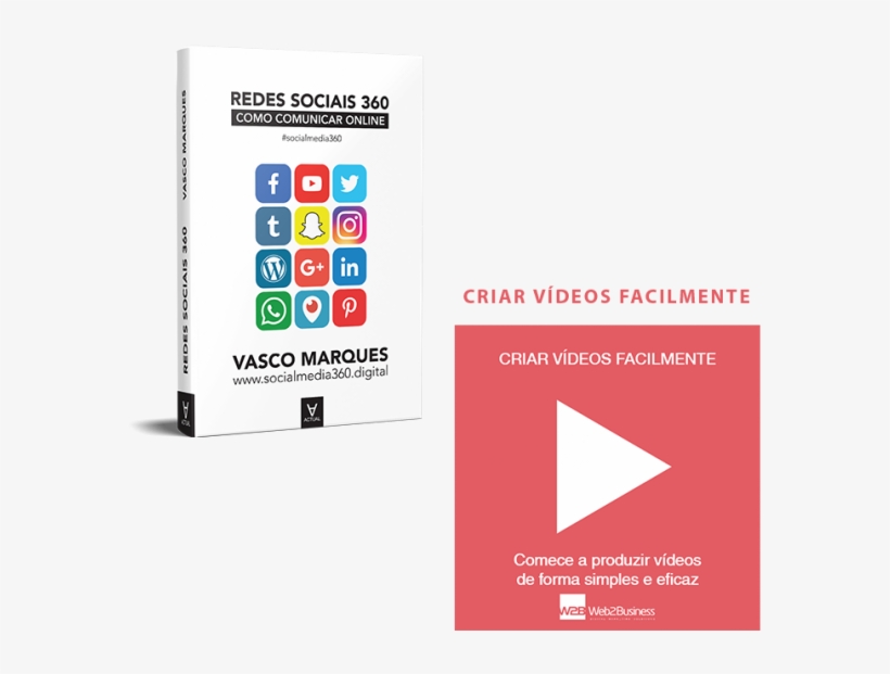 Criar Videos Facilmente E Livro Redes Sociais - Redes Sociais 360: Como Comunicar Online, transparent png