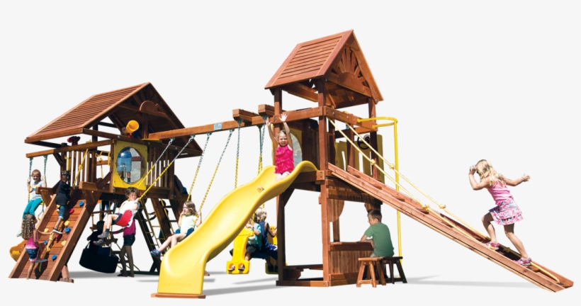 Rainbow Turbo Castle Loaded With Tower Wood Roofs - Tower, transparent png