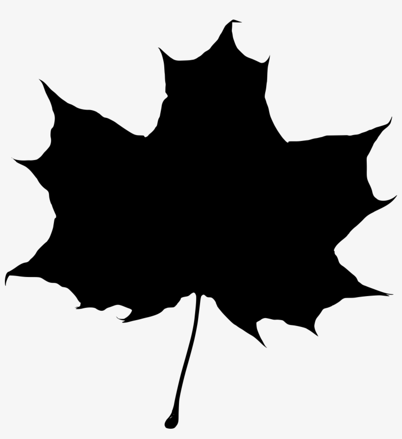 Clipart Maple Leaf Silhouette Big Image Png - Maple Leaf Silhouette, transparent png