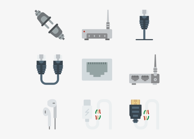 Connectors & Cables - Electrical Cable, transparent png