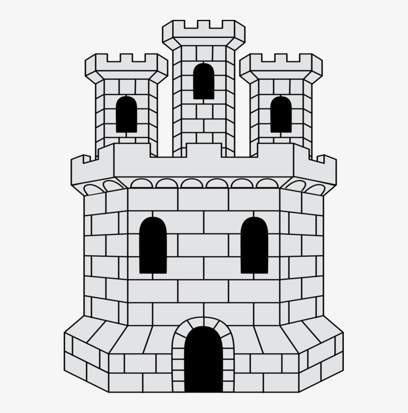Castle Coat Of Arms Fortified Tower Flag Fortification, transparent png