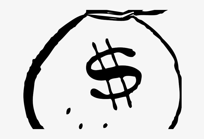 Cartoon Money Clipart - Cartoon Money Bag, transparent png