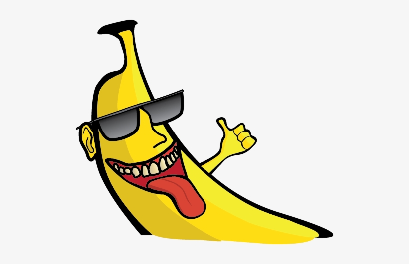 Cartoon Banana Theneobanana On Deviantart Image Black - Cartoon Banana, transparent png