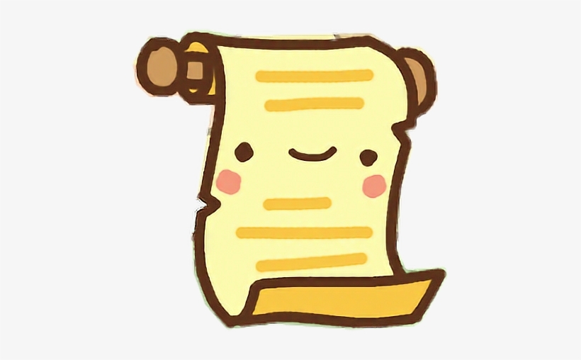 Clawbert Cute Kawaii Cartoon Scroll Elder Old Ancient - Kawaii, transparent png