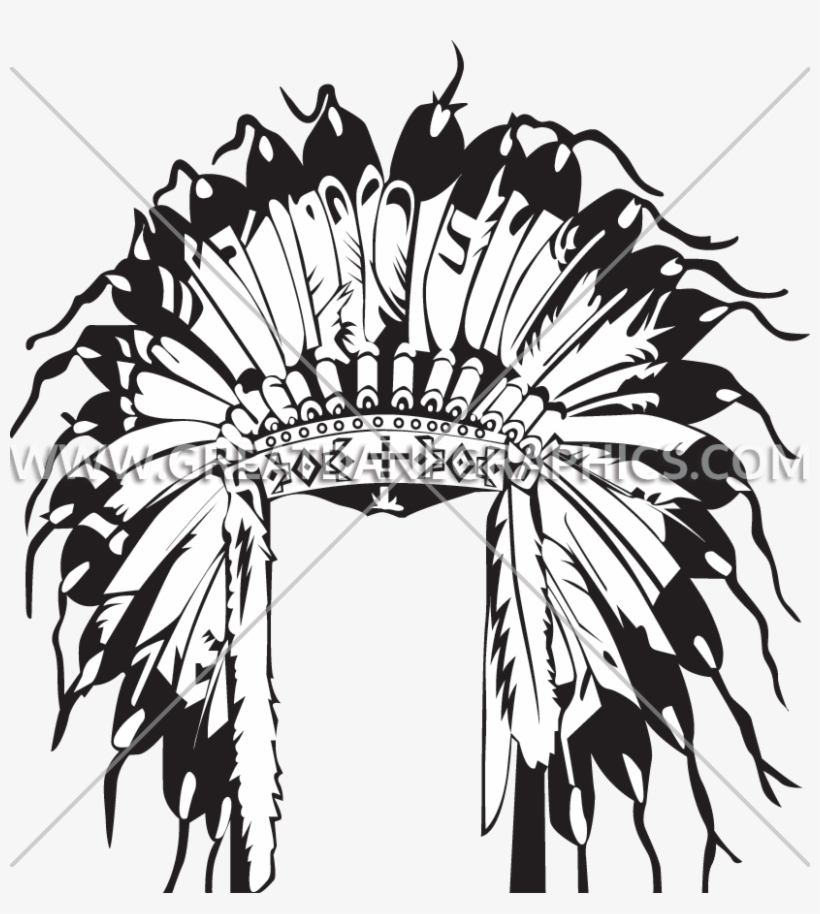 Graphic Free Download Head Dress Production Ready Artwork - Indian Headdress Design Front, transparent png