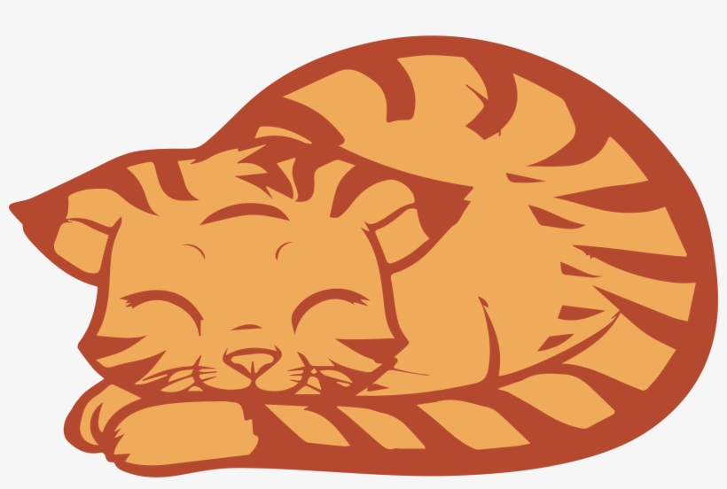 Download Sleeping Cat Clipart Png - Sleeping Cat Clipart Png, transparent png
