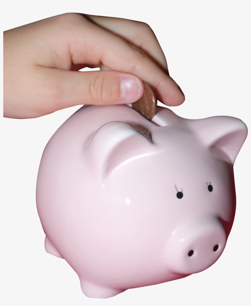 Piggy Bank Png Transparent - Put Money In Piggy Bank Png, transparent png