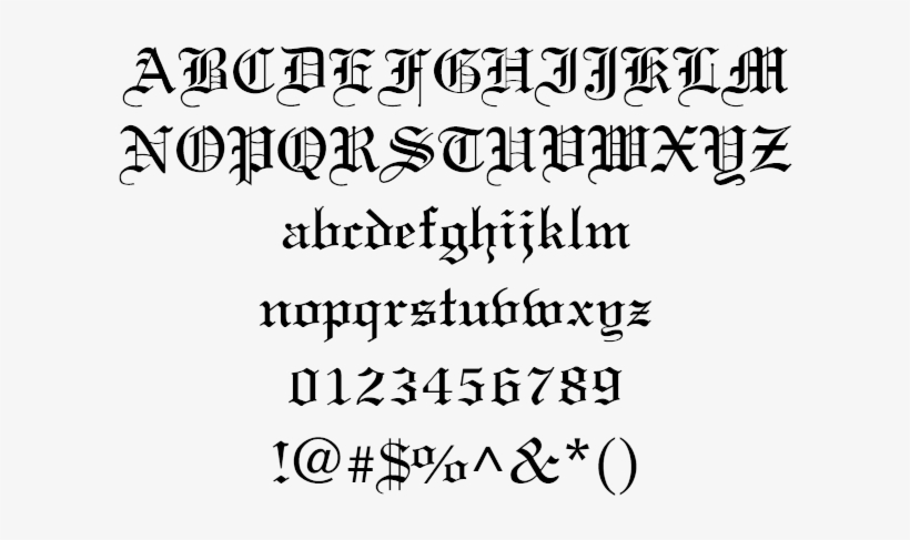 Brandname Gothic Heavy Initials Old Latino Corona Example - Tipografia Corona, transparent png