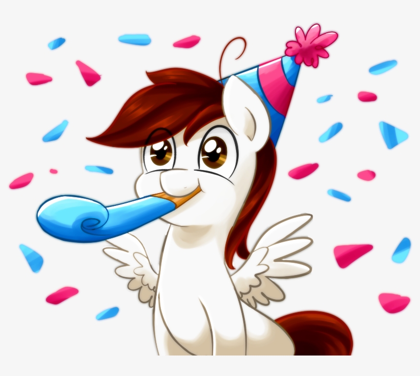 Bloodorangepancakes, Hat, Oc, Oc Only, Party Hat, Party - Cartoon Birthday Blast, transparent png